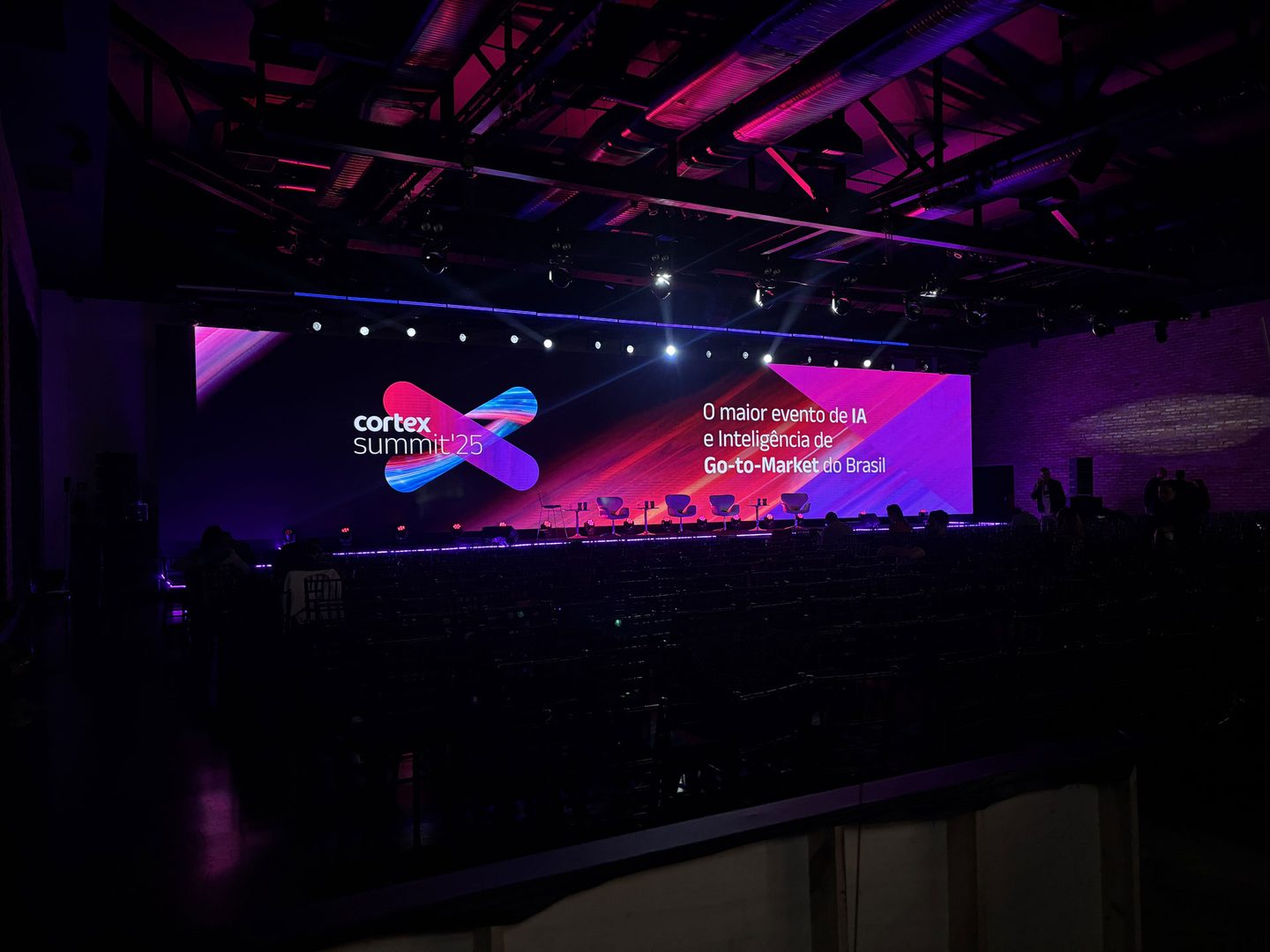 Audiovisual interativo com gamificação em evento corporativo